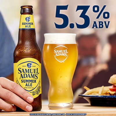 Samuel Adams Summer Ale Seasonal Beer Bottles - 12 - 12 Fl. Oz. - Image 4