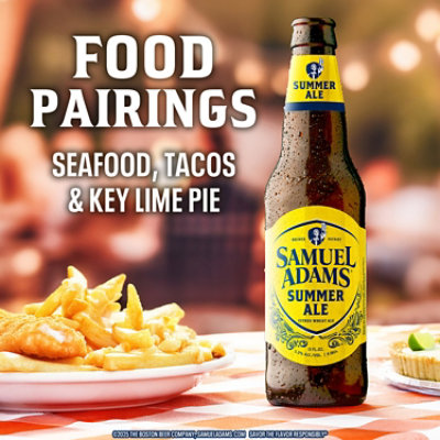 Samuel Adams Summer Ale Seasonal Beer Bottles - 12 - 12 Fl. Oz. - Image 5