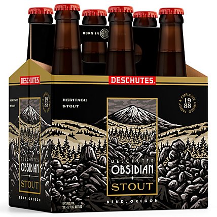 Deschutes Obsidian Stout Beer Bottles - 6-12 Fl. Oz. - Image 2