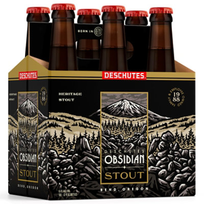 Deschutes Obsidian Stout Beer Bottles - 6-12 Fl. Oz. - Image 3