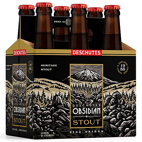 Deschutes Obsidian Stout Beer Bottles - 6-12 Fl. Oz.