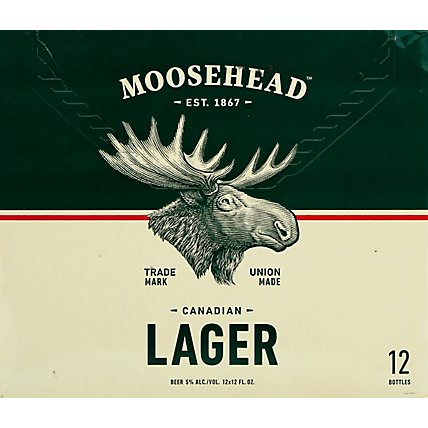 Moosehead Beer Lager Bottle - 12-12 Fl. Oz. - Image 2