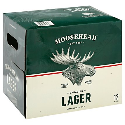 Moosehead Beer Lager Bottle - 12-12 Fl. Oz. - Image 1