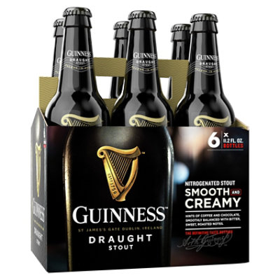 Guinness Draught Stout Beer 4.2% ABV Bottles - 6-11.2 Oz - Image 2