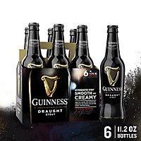 Guinness Draught Stout 4.2% ABV Beer Bottles Multipack - 6-11.2 Oz - Image 1