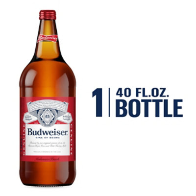 Budweiser Beer Bottle Wide Mouth - 40 Fl. Oz.