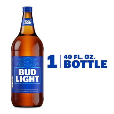 Bud Light American Lager Beer in Bottle - 40 Oz - Image 1