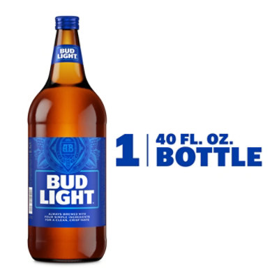 Bud Light Beer In Bottle - 40 Fl. Oz.