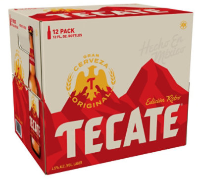 Tecate Original Mexican Lager Beer Bottles - 12-12 Fl. Oz. - Image 1