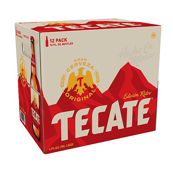 Tecate Original Mexican Lager Beer Bottles - 12-12 Fl. Oz.