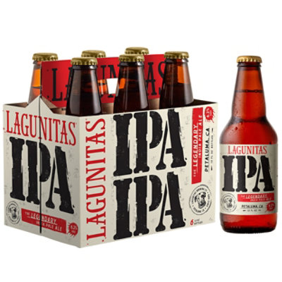Lagunitas IPA Bottles - 6-12 Fl. Oz. - Image 1