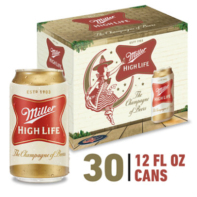 Miller High Life American Style Lager Beer 4.6% ABV Bottles - 12-12 Fl. Oz.