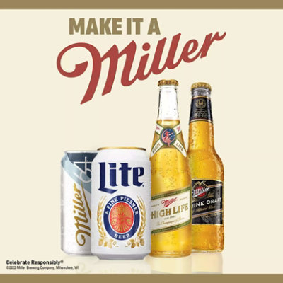 Miller High Life American Style Lager Beer 4.6% ABV Cans - 30-12 Fl. Oz. - Image 4