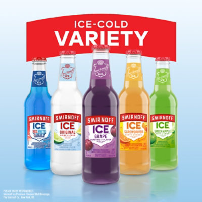 Smirnoff Ice Grape Malt Beverage 4.5% ABV In Bottles - 6-11.2 Oz - Image 3