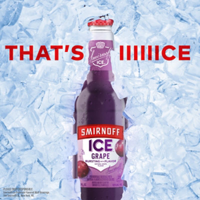 Smirnoff Ice Grape Malt Beverage 4.5% ABV In Bottles - 6-11.2 Oz - Image 4