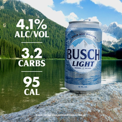 Busch Light Beer Cans - 30-12 Fl. Oz. - Image 4