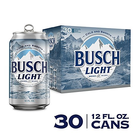 Busch Light Beer Can - 30-12 Fl. Oz.