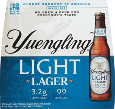 Yuengling Light Lager Beer Bottles - 12-12 Fl. Oz. - Image 4