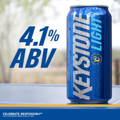 Keystone Light American Style Light Lager Beer 4.1% ABV Can - 24 Fl. Oz. - Image 2