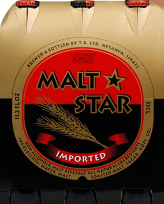 Malt Star Non-Alcoholic Beer Bottles - 6-11 Fl. Oz. - Image 2