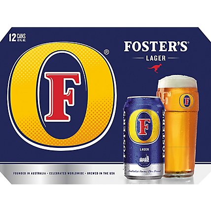 Fosters Premium Ale Lager Beer Cans 5% ABV - 12-12 Fl. Oz. - Image 4