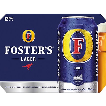 Fosters Premium Ale Lager Beer Cans 5% ABV - 12-12 Fl. Oz. - Image 2
