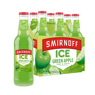 Smirnoff Ice Green Apple Spiked Seltze 4.5% ABV In Bottles - 6-11.2 Oz - Image 2