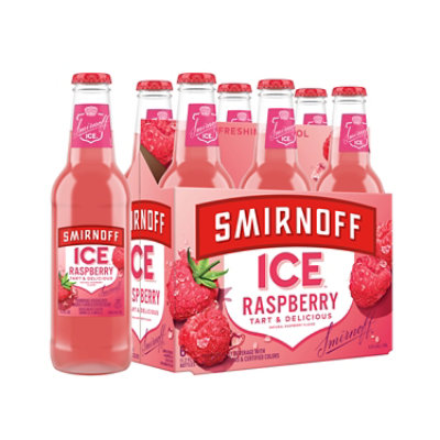 Smirnoff Ice Raspberry Malt Beverage 4.5% ABV In Bottles - 6-11.2 Oz - Image 1
