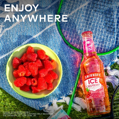 Smirnoff Ice Raspberry Malt Beverage 4.5% ABV In Bottles - 6-11.2 Oz - Image 4