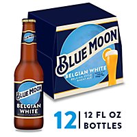 Blue Moon Belgian White Wheat Ale Beer 5.4% ABV Bottles - 12-12 Oz - Image 1