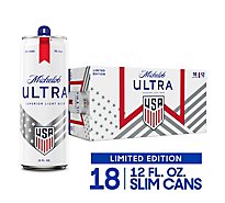 Michelob Ultra Light Beer Cans - 18-12 Fl. Oz.