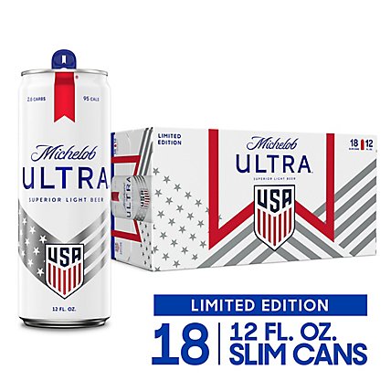 Michelob ULTRA Light Beer In Cans - 18-12 Fl. Oz. - Image 1