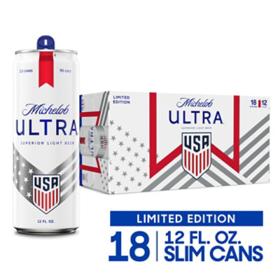 Michelob Ultra Light Beer Cans - 18-12 Oz. - Albertsons