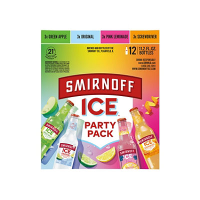 Smirnoff Twisted V Party Pack Bottles - 12-11.2 Fl. Oz.