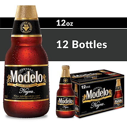 Modelo Negra Amber % ABV Lager Mexican Beer Bottle - 12-12 Fl. Oz. -  ACME Markets