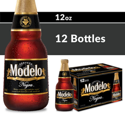 Modelo Negra Amber % ABV Lager Mexican Beer Bottle - 12-12 Fl. Oz. - Tom  Thumb