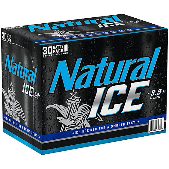 Natural Ice Beer Cans - 30-12 Fl. Oz.