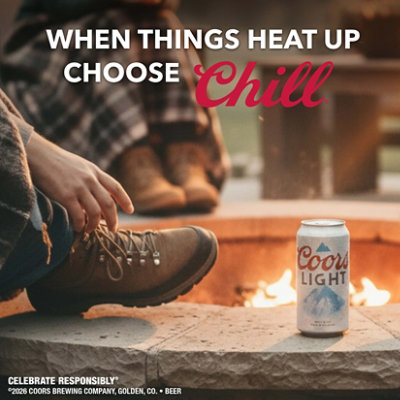 Coors Light American Style Light Lager Beer 4.2% ABV Bottles - 20-12 Fl. Oz. - Image 5