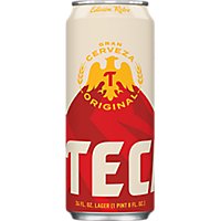 Tecate Original Mexican Lager Beer Single Can - 24 Fl. Oz. - Image 1