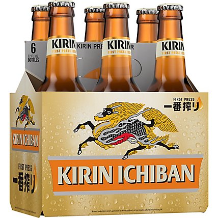 Kirin Ichiban Premium Beer Bottles - 6-12 Fl. Oz. - Image 1