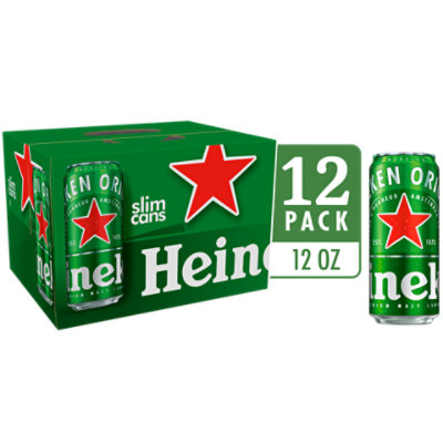 Heineken Original Lager Beer Cans - 12-12 Fl. Oz. - Image 1