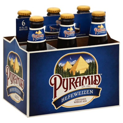 Pyramid Beer Ale Refreshingly Unfiltered Hefeweizen In Bottles 5.2% ABV - 6-12 Fl. Oz. - Image 1