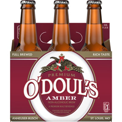 O'Doul's Premium Amber Non Alcoholic Beer Bottles - 6-12 Fl. Oz. - Image 4