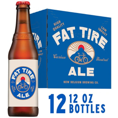 New Belgium Brewing Fat Tire Ale Beer 5.2% ABV Bottles - 12-12 Fl. Oz. - Image 1