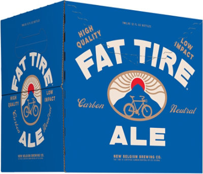 New Belgium Brewing Fat Tire Ale Beer 5.2% ABV Bottles - 12-12 Fl. Oz. - Image 2