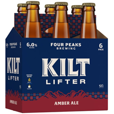 Four Peaks Kiltlifter Ale Beer Bottles - 6 - 12 Fl. Oz.