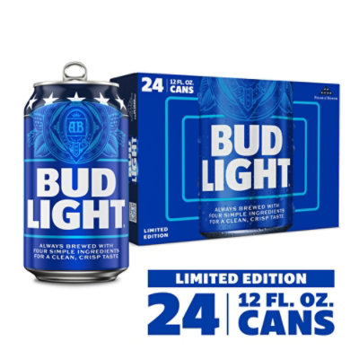 Bud Light American Lager Beer in Cans 24 - 12 Fl. Oz. - Image 1