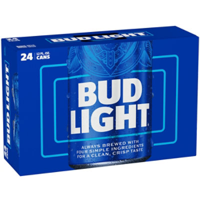 Bud Light American Lager Beer in Cans 24 - 12 Fl. Oz. - Image 3