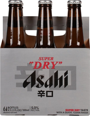 Asahi Super Dry Beer Bottles - 6-12 Fl. Oz. - Image 4