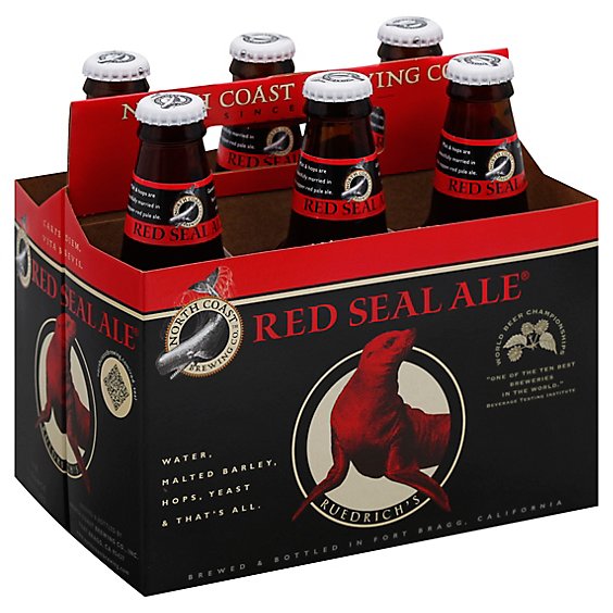 North Coast Red Seal Ale Beer Bottles - 6-12 Fl. Oz.